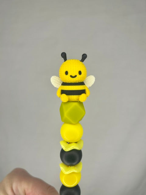Jean the Queen bee custom beaded crochet hook