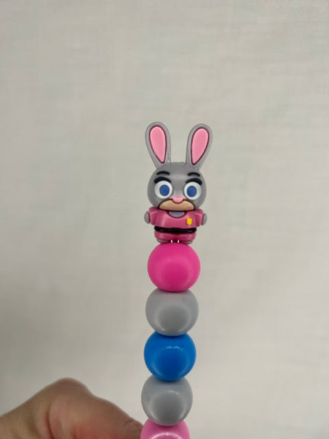 Rabbit custom beaded crochet hook