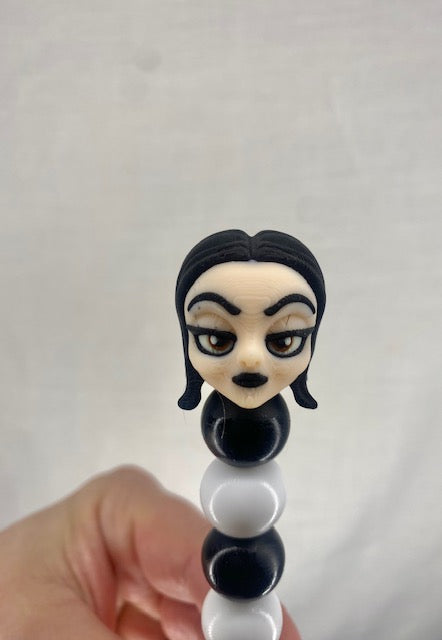Morticia custom beaded crochet hook