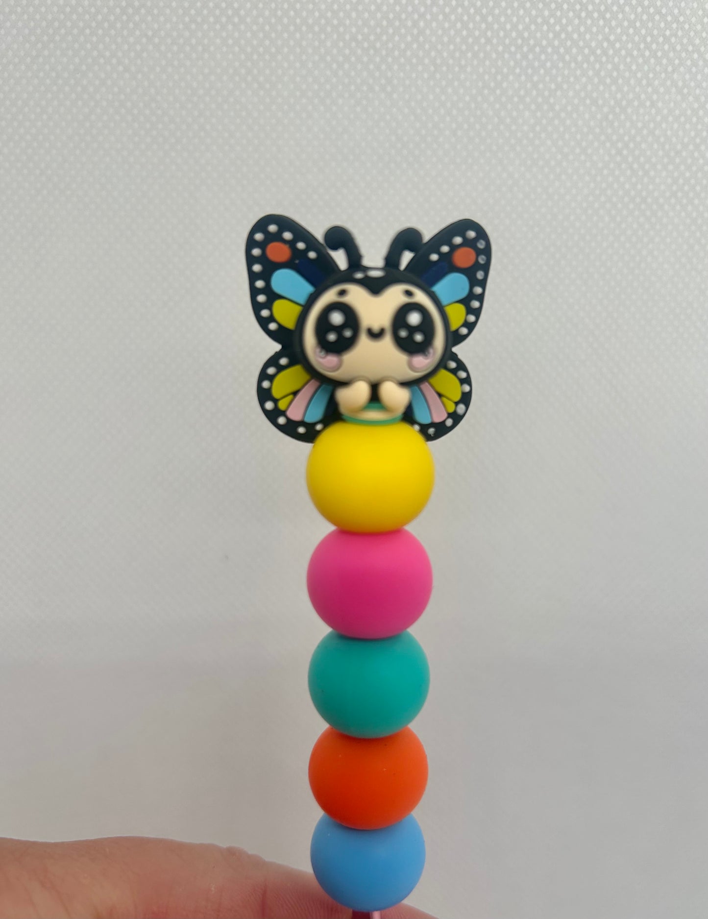 Butterfly custom beaded crochet hook