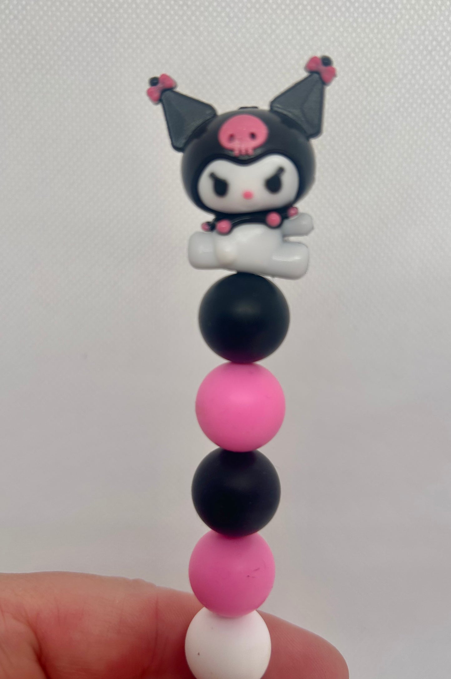 Kuromi Custom beaded crochet hook