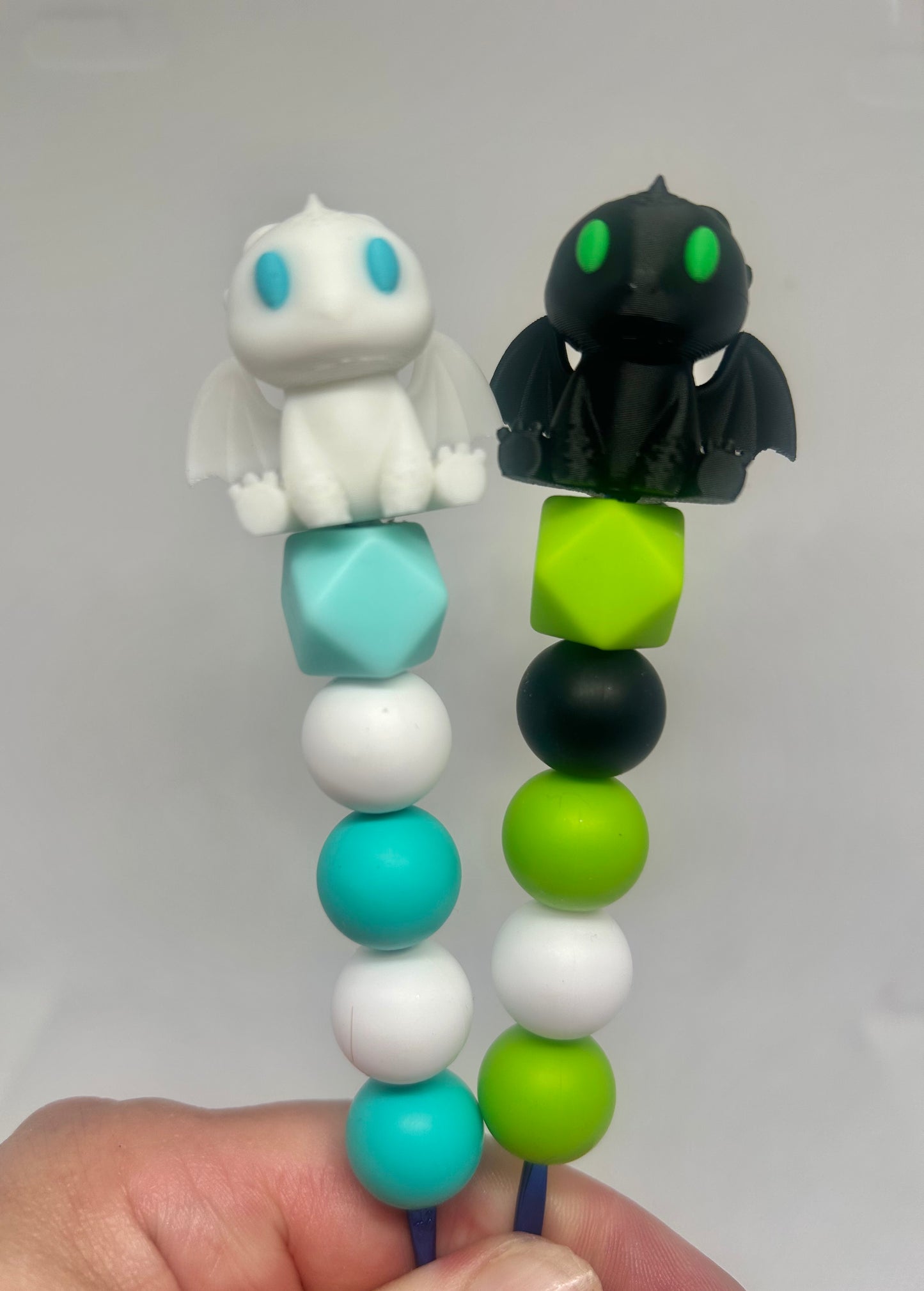 Dragon custom beaded crochet hook