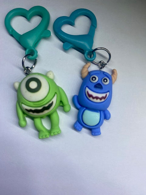 Pair of Monsters inc Stitch markers