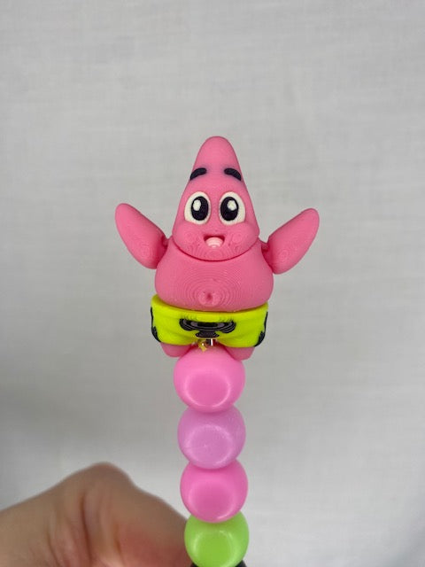 Patrick custom beaded crochet hook