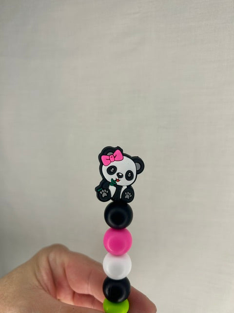 Panda custom beaded crochet hook