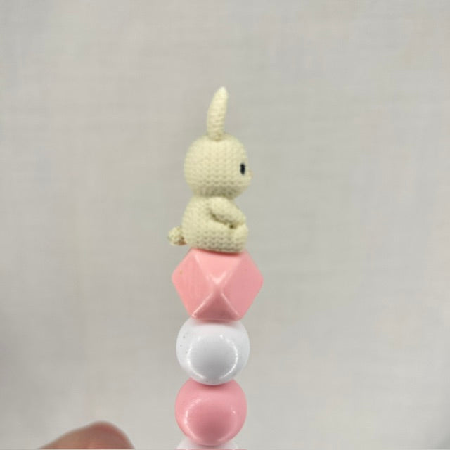 Crochet effect Rabbit custom beaded crochet hook
