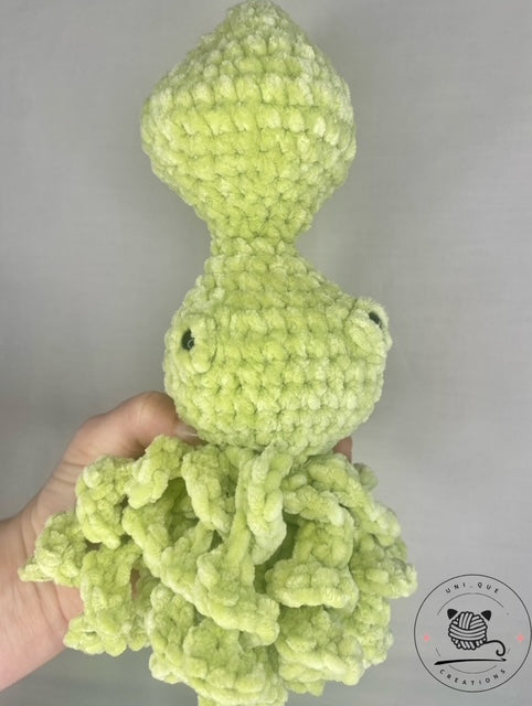 Squid with pop up head plushie