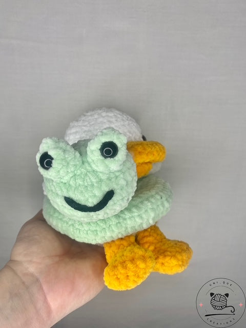 Duck with ring plushie
