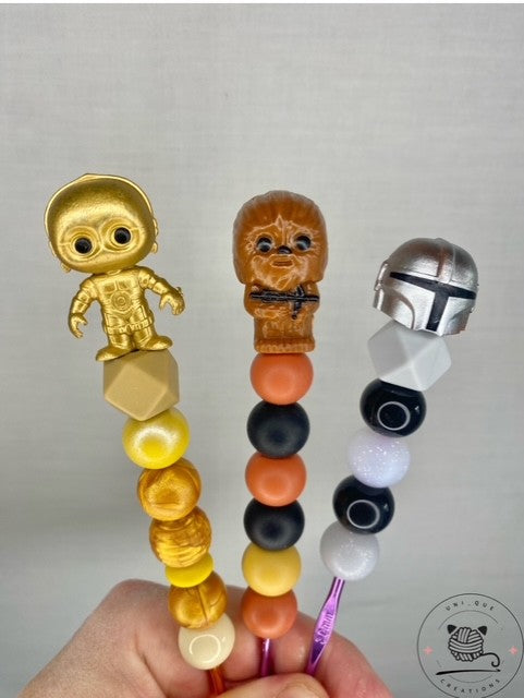 Star wars custom beaded crochet hook