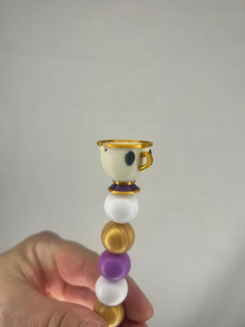 Beauty and the Beast custom beaded crochet hooks ( Pre order)