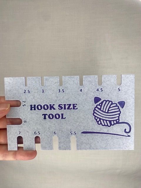 Hook sizer tool