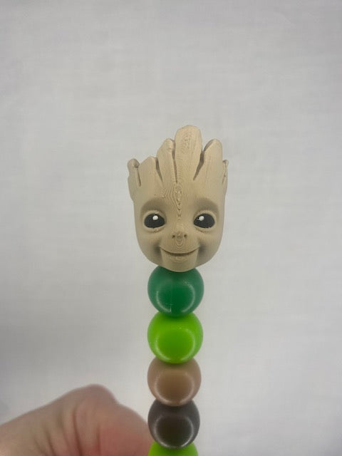Groot custom beaded crochet hook