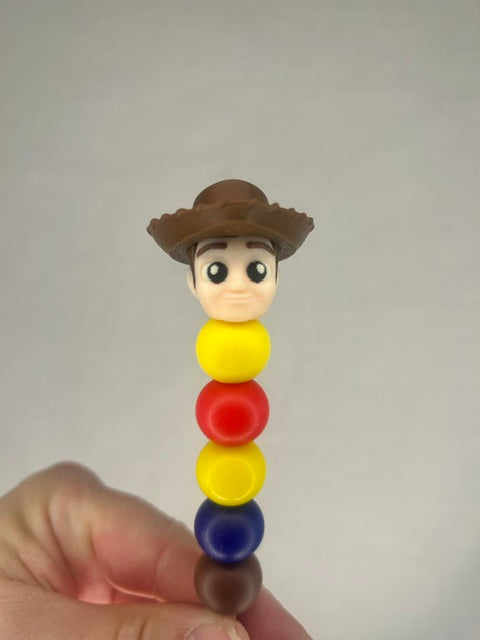 Woody custom beaded crochet hook