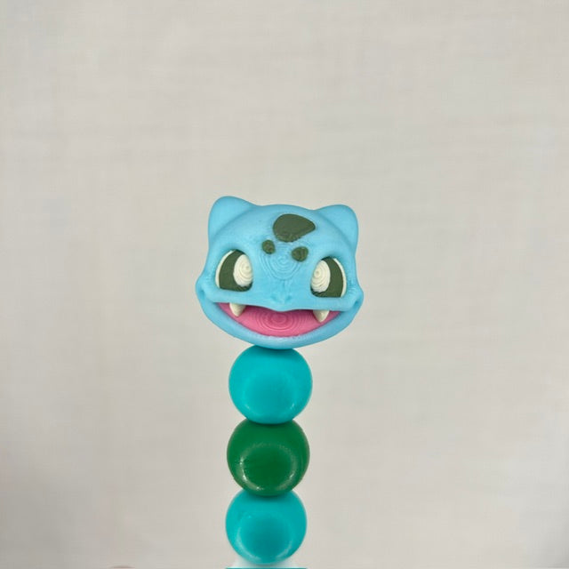 Bulbasaur Custom beaded crochet hook