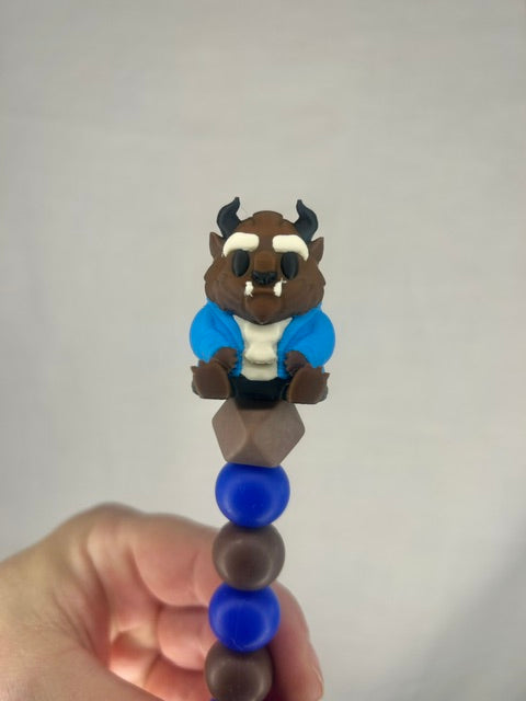 Beauty and the Beast custom beaded crochet hooks ( Pre order)