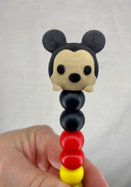 Mickey custom beaded crochet hook