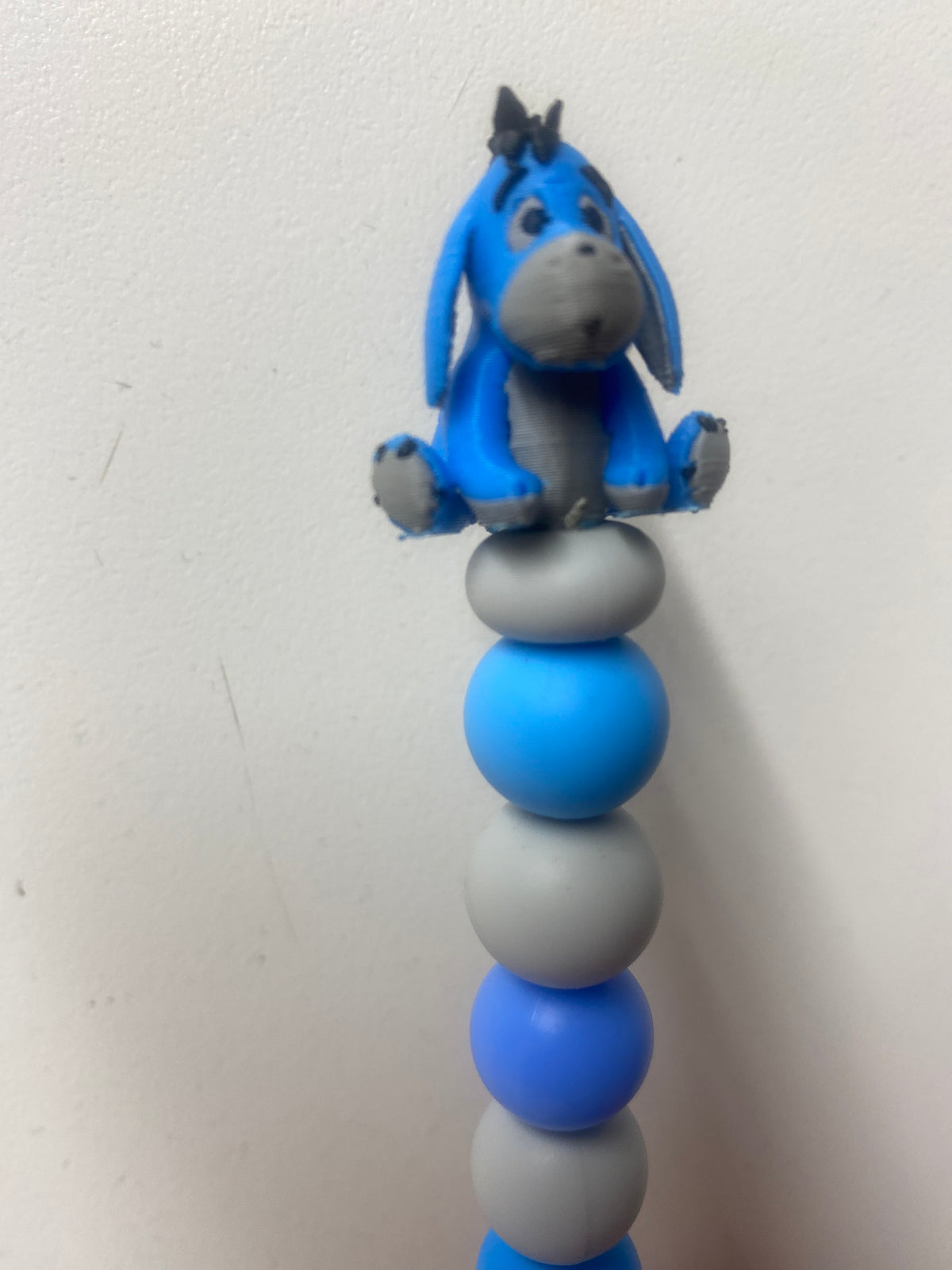 Eeyore custom beaded crochet hook