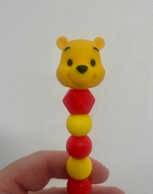 Winnie custom beaded crochet hook