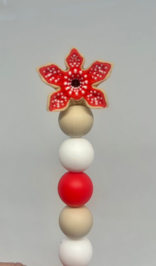 Demogorgan custom beaded crochet hook