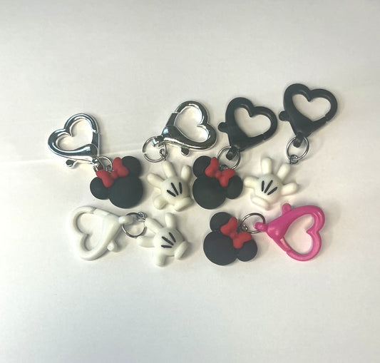 Mickey and Minnie Stitch markers