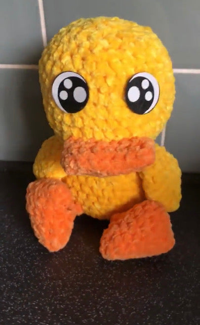 crochet super soft duck plushie,