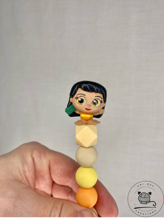 Lilo Disney Doorable custom beaded  crochet hook