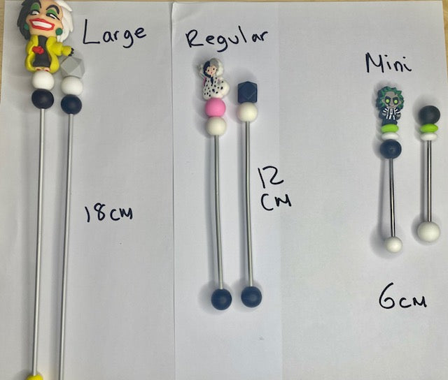 Pair of freddy  amigurumi sticks