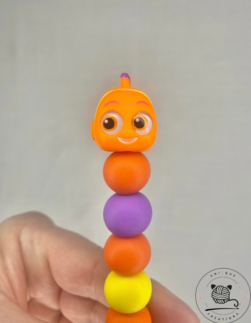 Disney Nemo custom beaded crochet hook