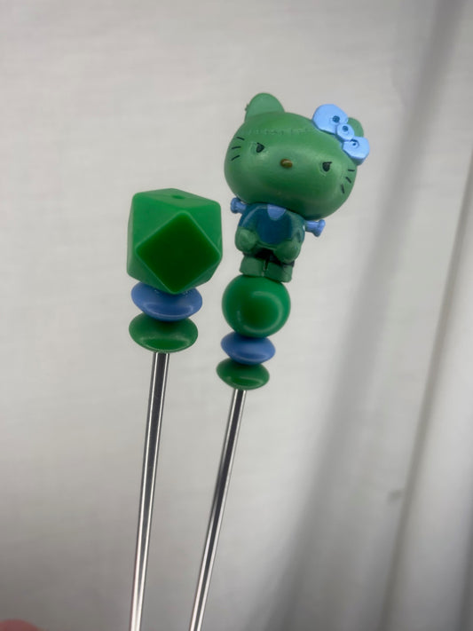 Frankenstein Hello kitty amigurumi sticks