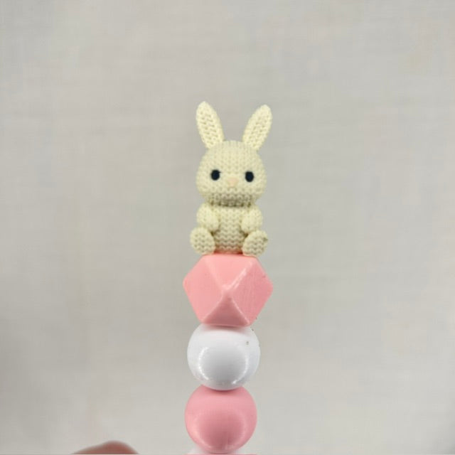 Crochet effect Rabbit custom beaded crochet hook