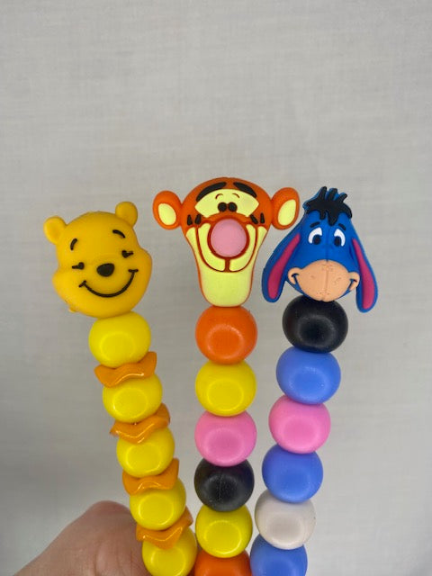 Winnie and Friends custom beaded crochet hook