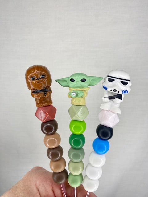 Star wars custom beaded crochet hook