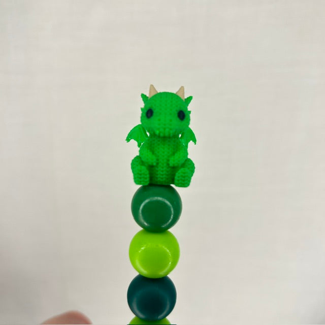 Crochet effect Dragon custom beaded crochet hook