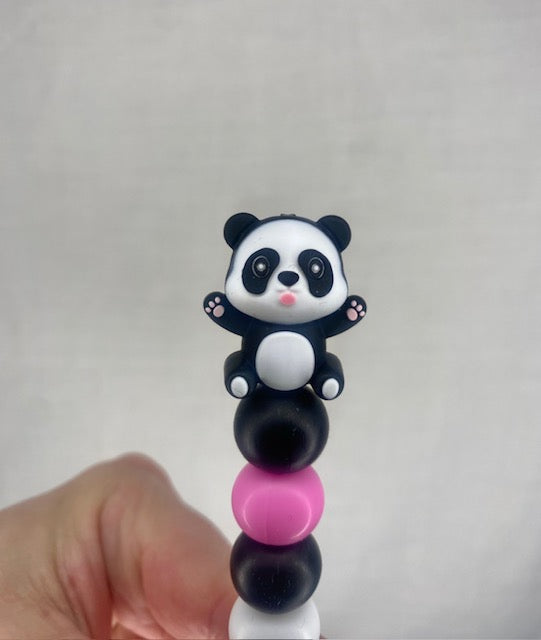 Panda custom beaded crochet hook