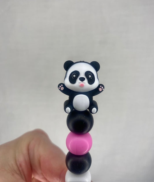 Panda custom beaded crochet hook