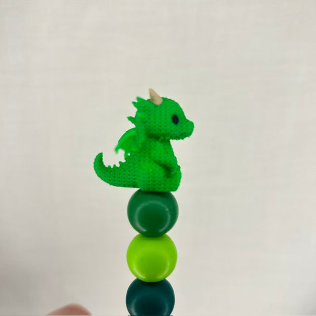 Crochet effect Dragon custom beaded crochet hook