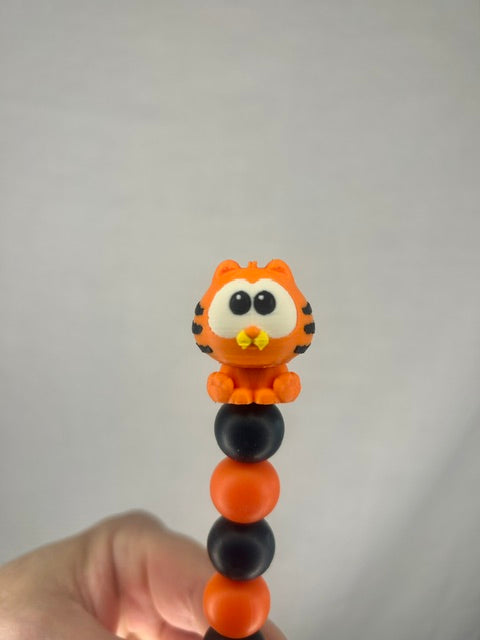 Garfield custom beaded crochet hook