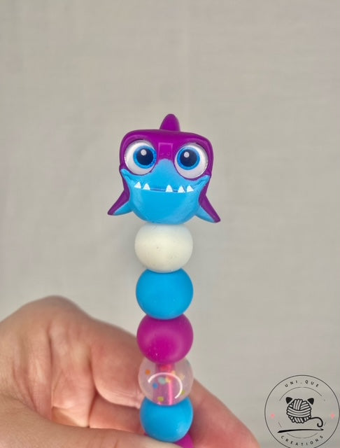 Disney Doorable Bruce custom beaded crochet hook