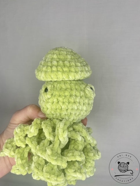 crochet super soft octopus with pop up head