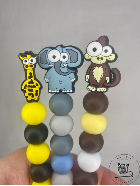 funny animal custom beaded crochet hook