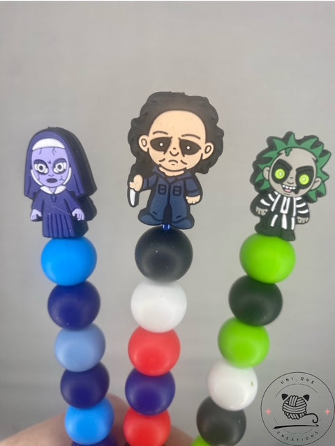 Horror custom beaded  crochet hooks