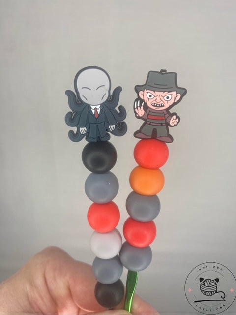 Horror custom beaded  crochet hooks