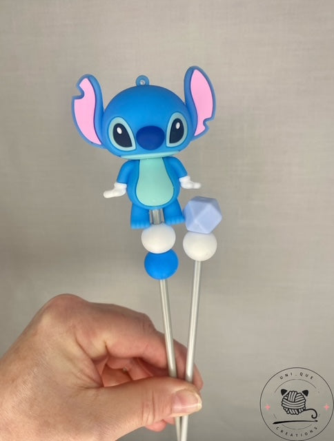 Pair of stitch  amigurumi sticks