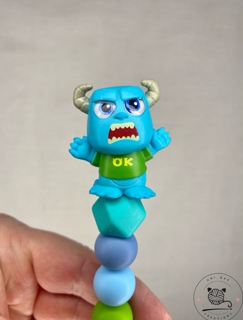 Sully disney doorable custom beaded crochet hook