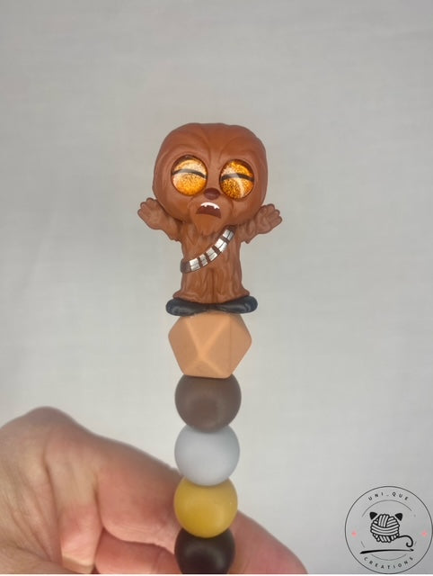 Wookie disney doorable custom beaded crochet hook