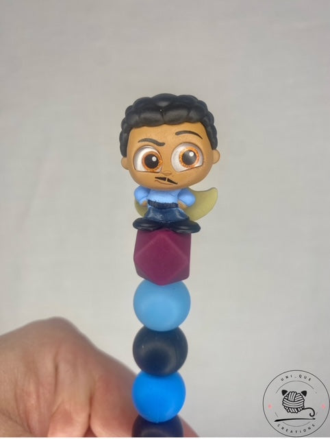 Lando disney doorable custom beaded crochet hook