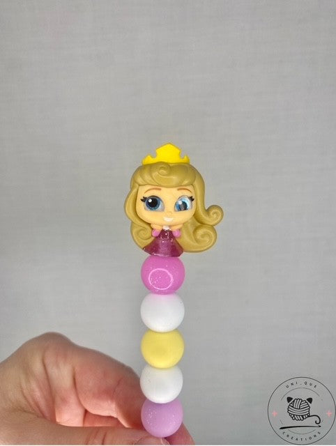 Aurora Disney Doorable custom beaded crochet hook