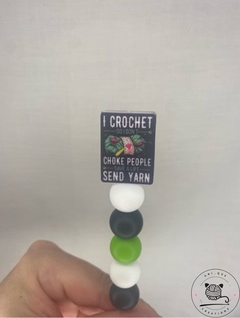 I crochet so i don't, custom beaded crochet hook