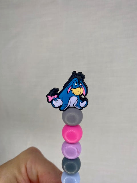 Eeyore custom beaded crochet hook