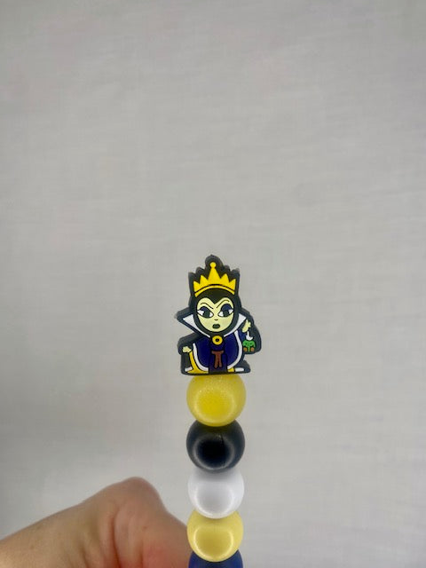 Evil Queen custom beaded crochet hook